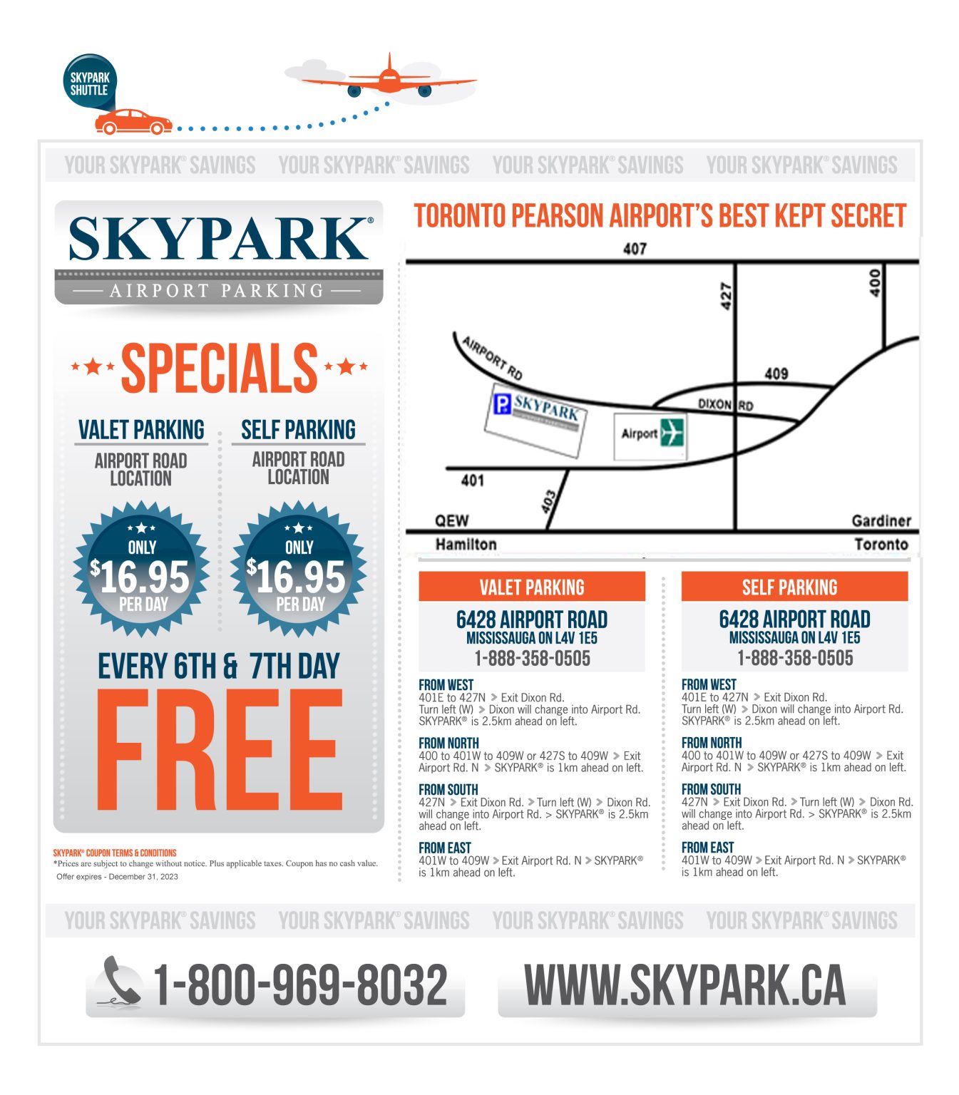 Discount Coupon – Skypark Airport Parking